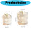 Stylish Butterfly Themed Glass Container With Smooth Surfaces-S 4