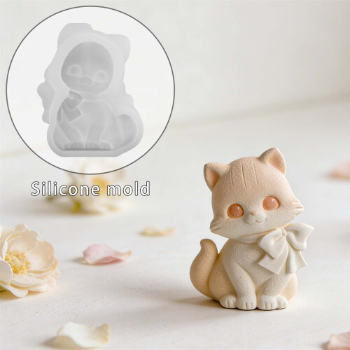Cats Epoxy Resin Casting Molds for Making Aromatherapys Candle 1