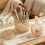 Stylish Butterfly Themed Glass Container With Smooth Surfaces-S 7