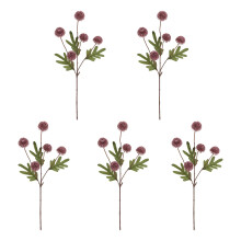 Elegant Faux Table Tennis Ball Blooms-Dark flower color
