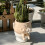 Artistic Recycled Toilet Shape Flower Container Resin Texture 5