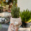 Artistic Recycled Toilet Shape Flower Container Resin Texture 6