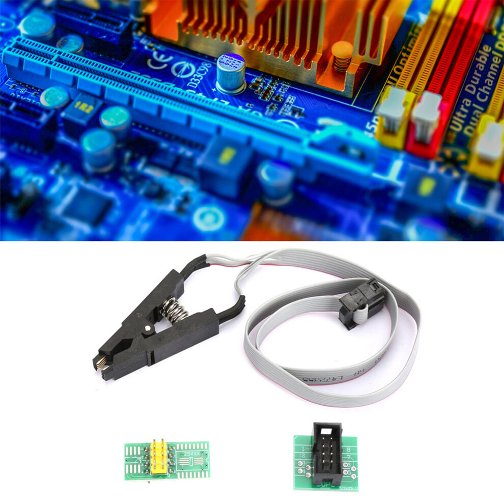 Soic8 Sop8 Flash Chip Test Socket Adapter Cable For Easy Ic Programming 7901393792905