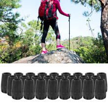 25pcs/Pack Heavy Duty WalkingStickTips 1.1cm Black