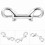 77mm Silver 3.0in Stainless Double-Ended Clip Hook 9