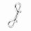 77mm Silver 3.0in Stainless Double-Ended Clip Hook 13