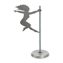 Elegant Rotating Abstract Metal Sculpture Modern Poles-1