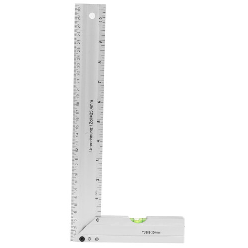 300mm Aluminium Thickened 90 Right Angle Ruler