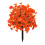 Artificial Morning Glory Flower Stake Realistic Green-Orange 1