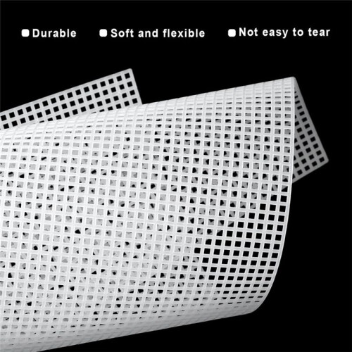 20 Sheets Plastic Canvas, 13x10.2Inch 7CT Transparent Plastic Mesh Canvas Sheets for Embroidery  Stitch Mesh Sheets 2