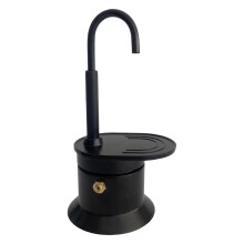 Portable 50Ml Aluminum Single Serve Coffee Pots Stovetop-Black