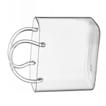 Decorative Glass Cup 780ml Handbag Design Glass Texture-1