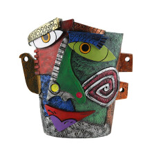 Plant Pots Indoor Face Art Abstract Resin Flowerpot Funny Flowerpot Decorative Flower Decoration