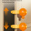 Rotating Cats Treats Dispenser Adjustable-Oranges  through 7