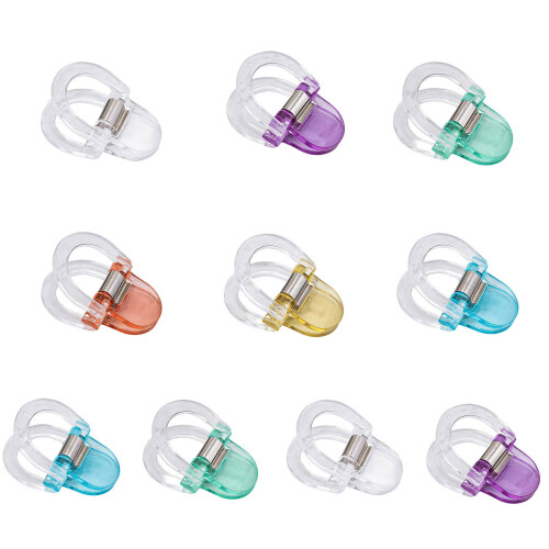 10Pcs Invisible Pants Hemming Adjuster Clamp-Mixed colors