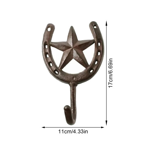 Decorative Cowboy Themed Metal Wall Hook With Rusts Proof 1