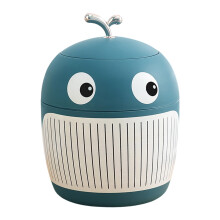 Premium Plastic Mini Trash Can Whale Theme Ideal-smog basket