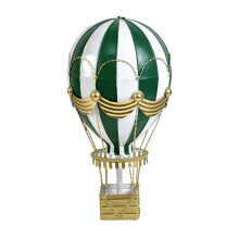 Traditionelle europäische Heißluftballon-Ausstellungsfigur-Grün