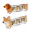 Klarer Acryl-Hunde-Memory-Rahmen, 3 Abschnitte, dekorativer-2 2