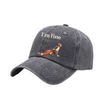 Monkey Theme Baseball Cap For Adult Teens Adjustable Strap-Gray