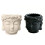 Creative Buddhas Statue Flowerpot Handicrafts Green-Beige 2