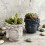 Creative Buddhas Statue Flowerpot Handicrafts Green-Beige 3