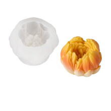 Paeonia Lactiflora Bloem Siliconen Kaars Mallen Food Grade