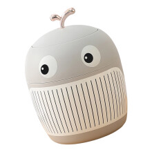Cute Mini Trash Can Cartoon Whale Design-Light luxury gray