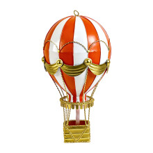 Elegant Nordic Charm Hot Air Balloon Statue Model-orangered