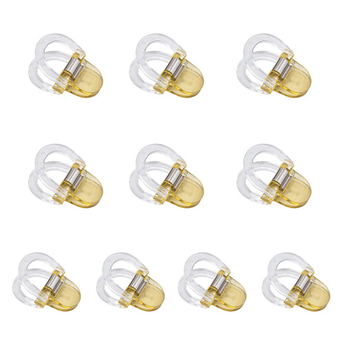 10 Stück Hosenlängen-Einstellclip,-Gelb