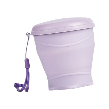 Expandable Pocket Size Water Bottle 260ML Food Grade-Lavender
