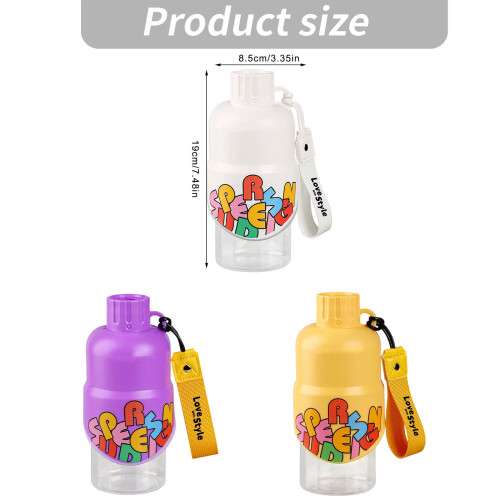 Travel Friendly Pet Drinking Cup Water Bottle With Large-White 2