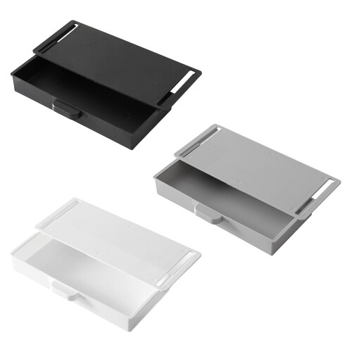 Bacs de rangement muraux dissimulés, 2 paquets,-Noir 1