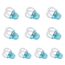 10Pcs Invisible Acrylic Pants Shortener Clasps Trouser-blue