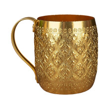 Eleganter Trinkbecher aus Zinn und Aluminiumlegierung im-Gold