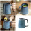 Unique Raku Glazed Ceramic Coffee-yellow sand With spoon lid 3