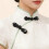 Artisanal Crafted Satins Flower Knot Button 7Cm-light blue 7