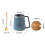 Unique Raku Glazed Ceramic Coffee-yellow sand With spoon lid 4