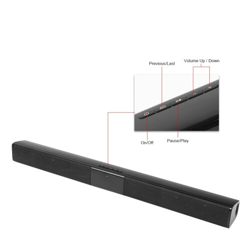 Bluetooth V4.0 Speaker 2000mAh 18650, Black 2