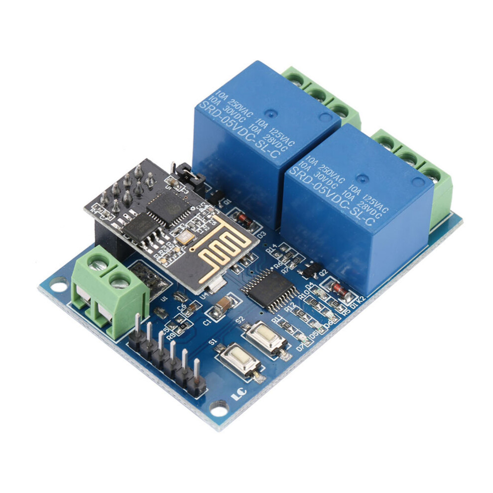 5V Esp8266 Dual Channel Wifi Relay 59X40mm 36G 8721393794223