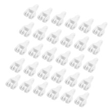 30Pcs PVC Curtain Track Rollers Plastic Quiet Gliding Pulleys