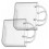 Practical 780ml Clear Glass Juice Bucket Suitable for-2 1