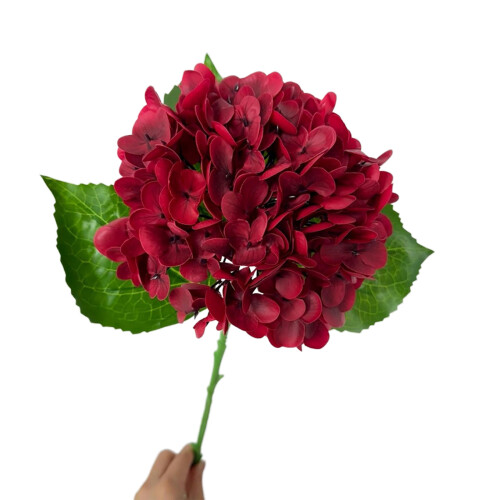 Realistische künstliche Hortensienblume, Simulation-Rot