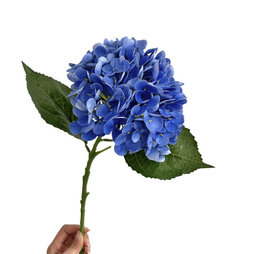 Artificial Hydrangea Flower for Dining Table Bedroom-Deep Blue