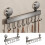 Easy Installation Space Aluminum Utensil Holder-Hook 40cm8 hook 6