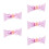 Lot de 5 décorations élégantes en satin avec nœud-violet clair 1