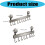 Easy Installation Space Aluminum Utensil Holder-Hook 40cm8 hook 7