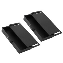 2er-Pack unsichtbare selbstklebende Aufbewahrungsboxen-Schwarz