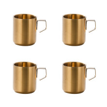 4 stks/pak Stijlvolle 304 roestvrijstalen-Goud 150 ml