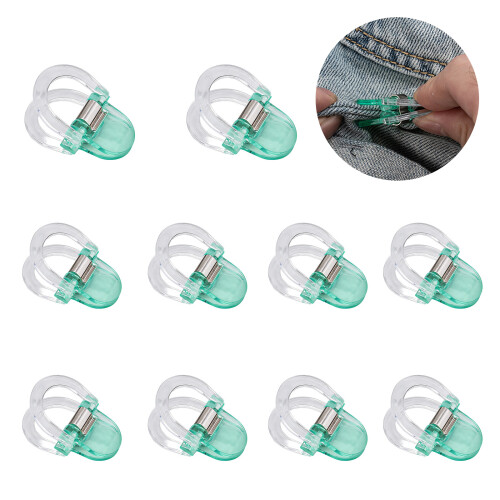 10Pcs Trouser Length Adjustment Clamp for Jeans Pants-red 2